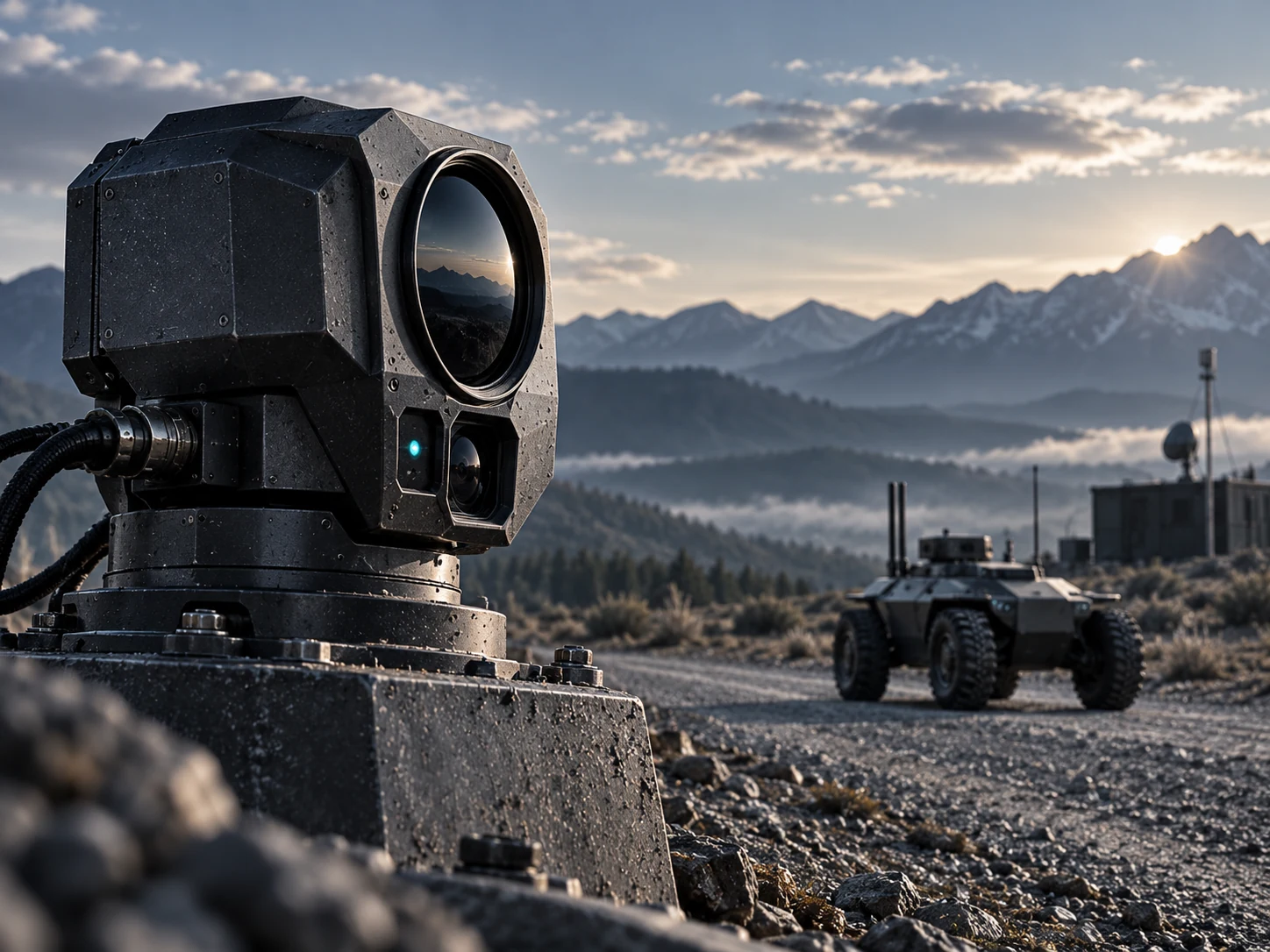 Field sensor and autonomous ground platform in a mountain environment